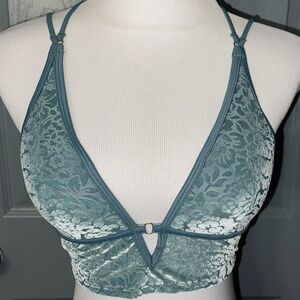 Victoria Secret Pink Lightly Lined Turquoise Green Bralette